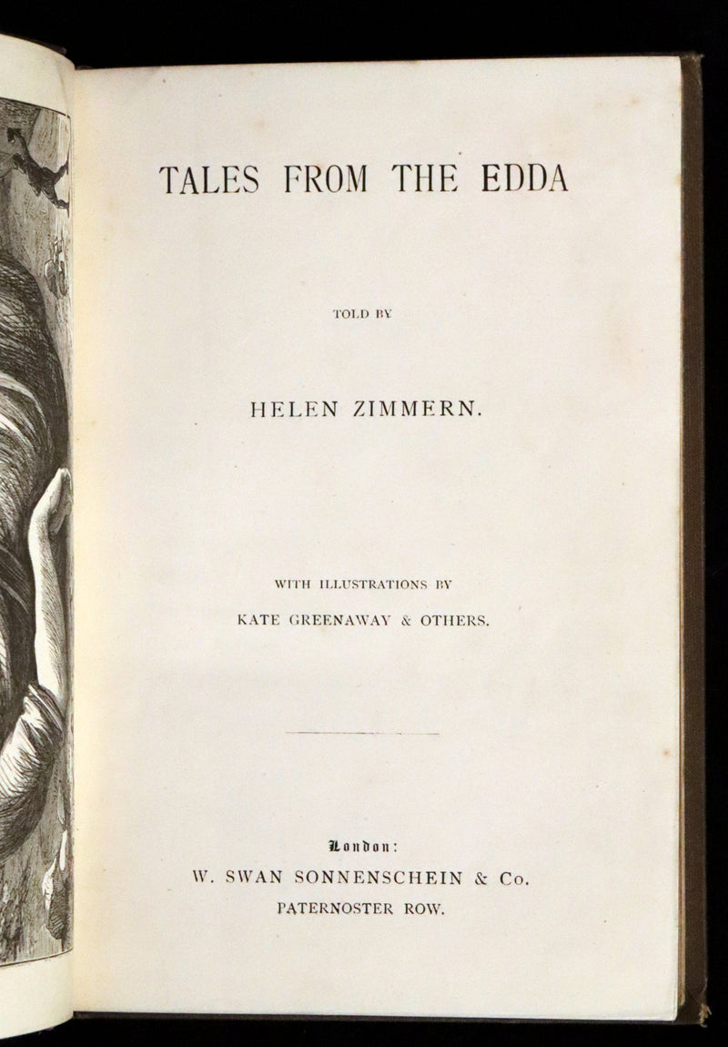 1880 Scarce First Edition - Tales from the Edda by Helen Zimmern illustrated by Kate Greenaway and Others.