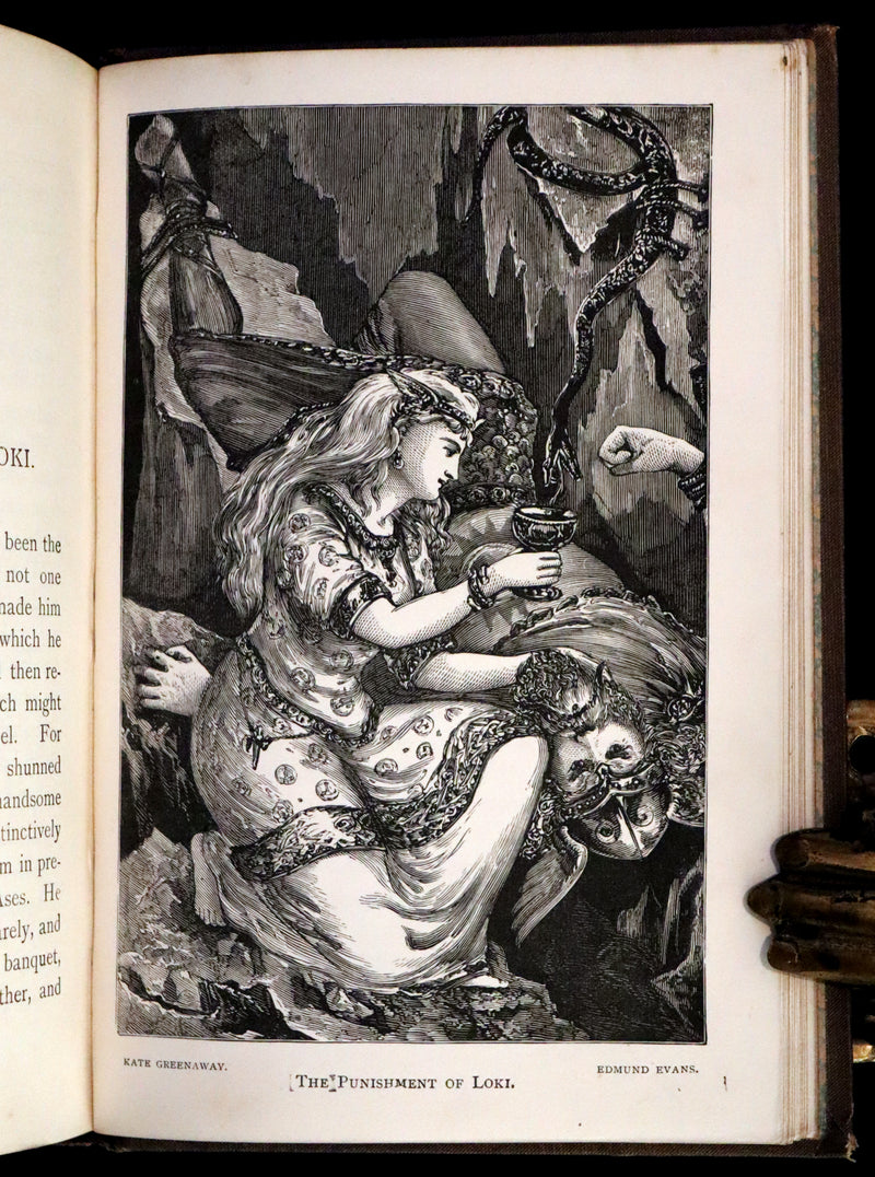 1880 Scarce First Edition - Tales from the Edda by Helen Zimmern illustrated by Kate Greenaway and Others.