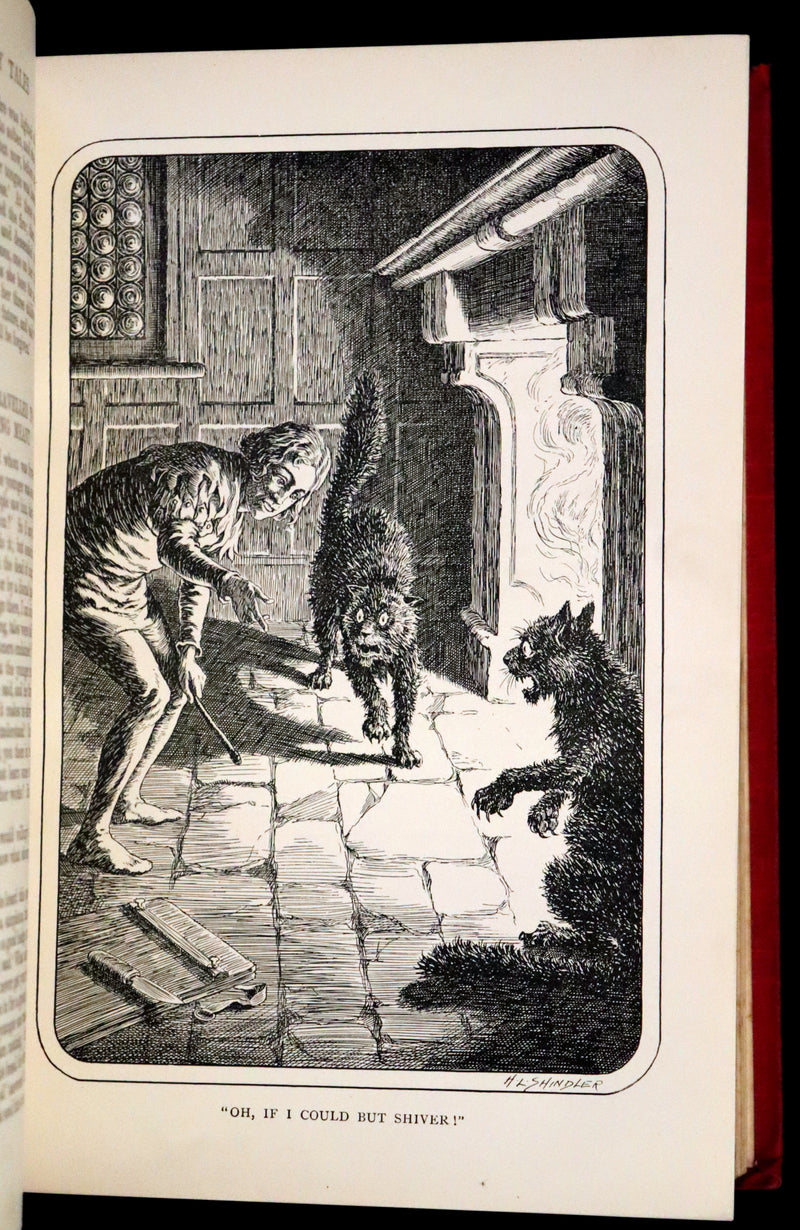 1890 Scarce Book - Grimm's Fairy Tales and Household Stories, illustrated by H. L. Shindler.