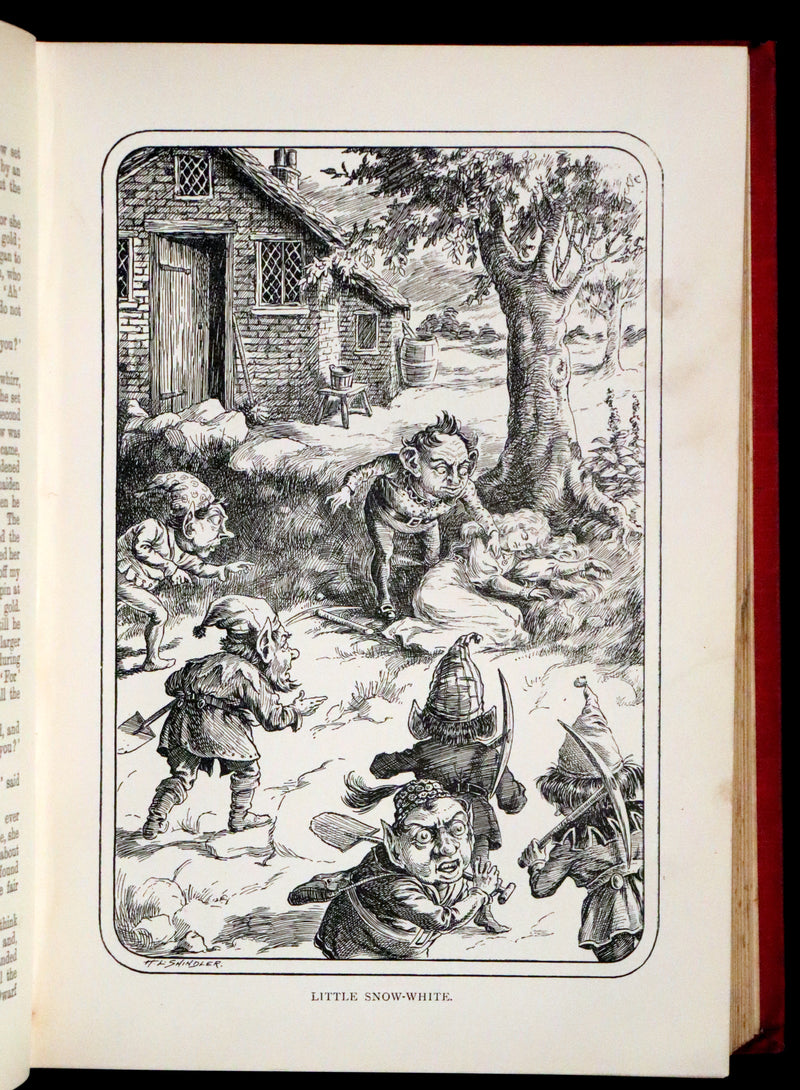 1890 Scarce Book - Grimm's Fairy Tales and Household Stories, illustrated by H. L. Shindler.