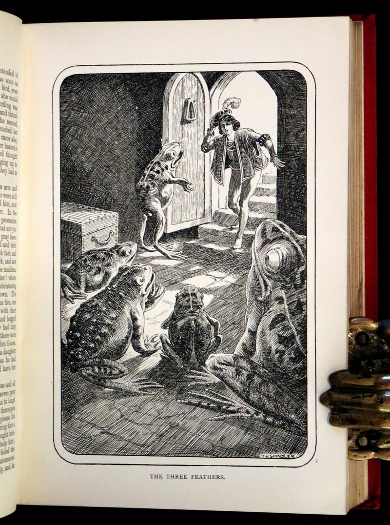 1890 Scarce Book - Grimm's Fairy Tales and Household Stories, illustrated by H. L. Shindler.