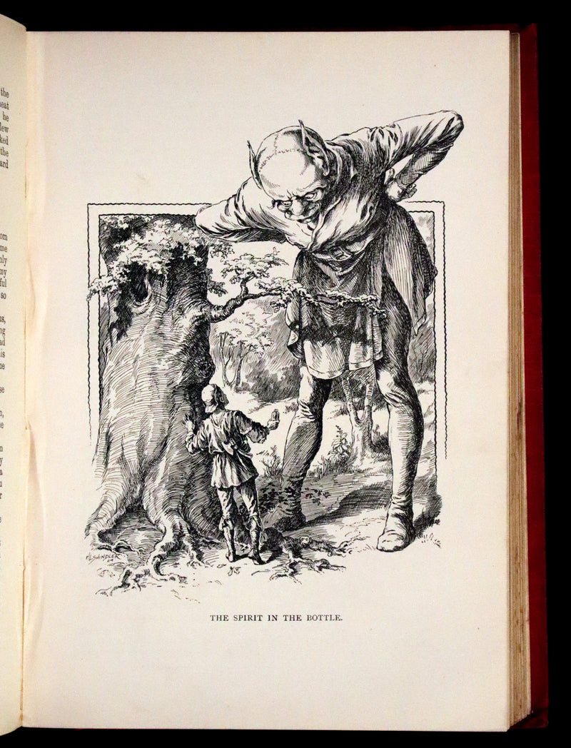 1890 Scarce Book - Grimm's Fairy Tales and Household Stories, illustrated by H. L. Shindler.