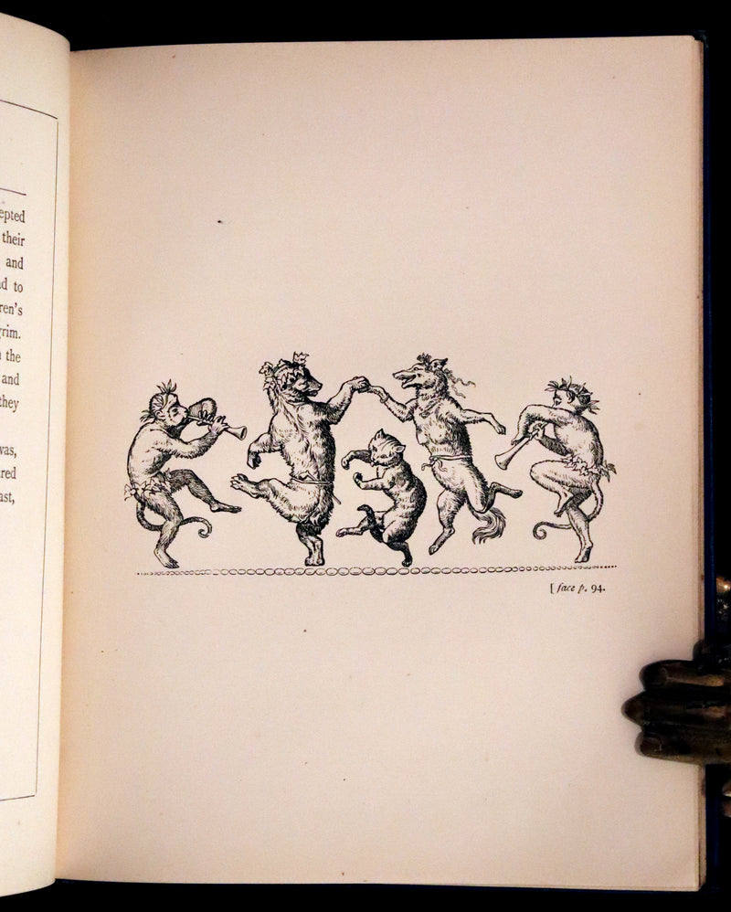 1886 Rare Book - Reynard The Fox, An Old Medieval Story Retold by Mme De Sanctis. Illustrated by Wilhelm Kaulbach.