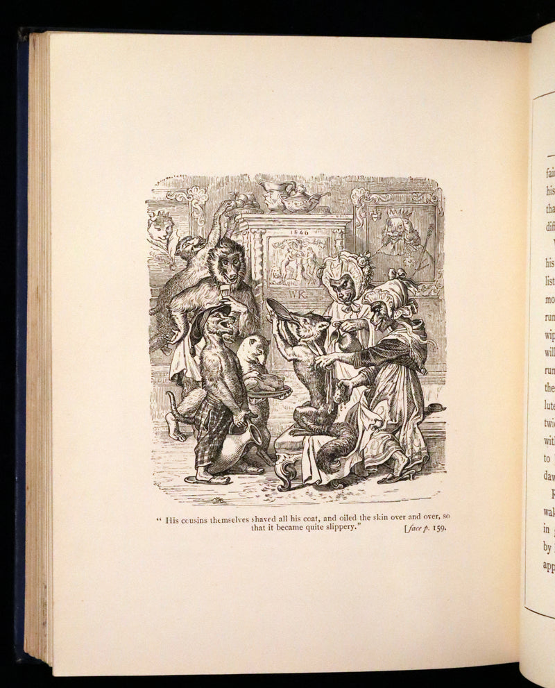 1886 Rare Book - Reynard The Fox, An Old Medieval Story Retold by Mme De Sanctis. Illustrated by Wilhelm Kaulbach.