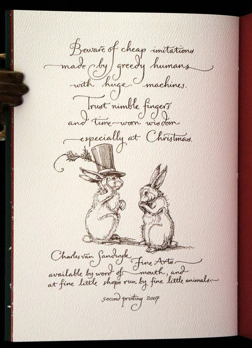 2007 Rare Edition - Mr. Rabbit's Christmas Wish Translated for Humans by Charles van Sandwyk.