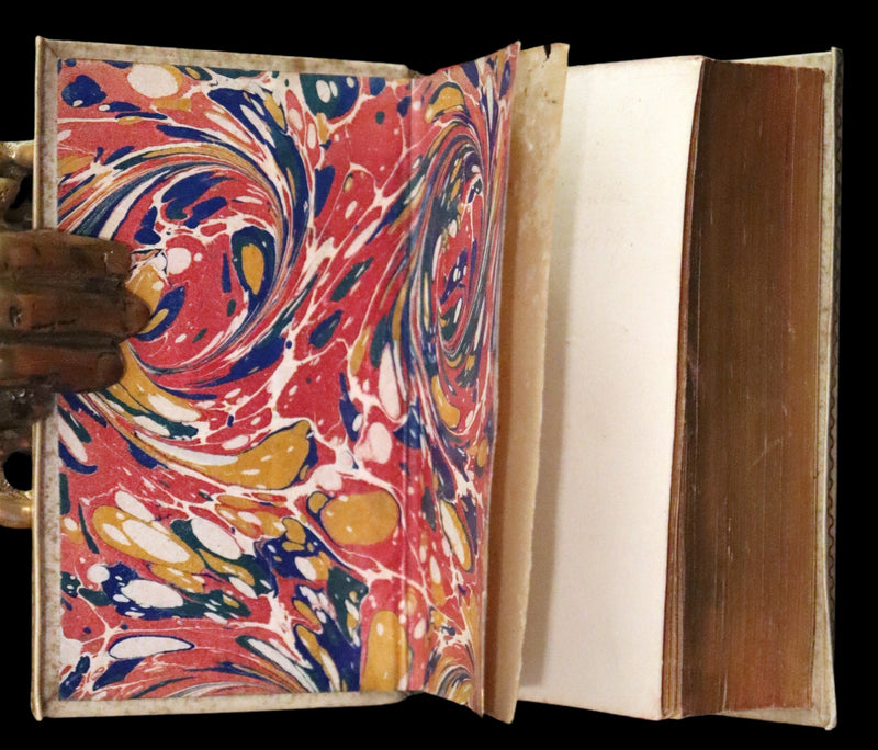 1869 Rare Italian Vellum Pocket Book - La Divina Commedia di Dante Alighieri. The Divine Comedy.