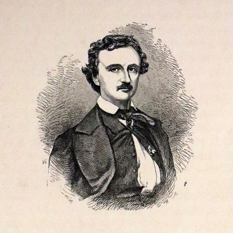 1867 Scarce Victorian Book - The Poetical Works of Edgar Allan Poe. Illustrated Edition.