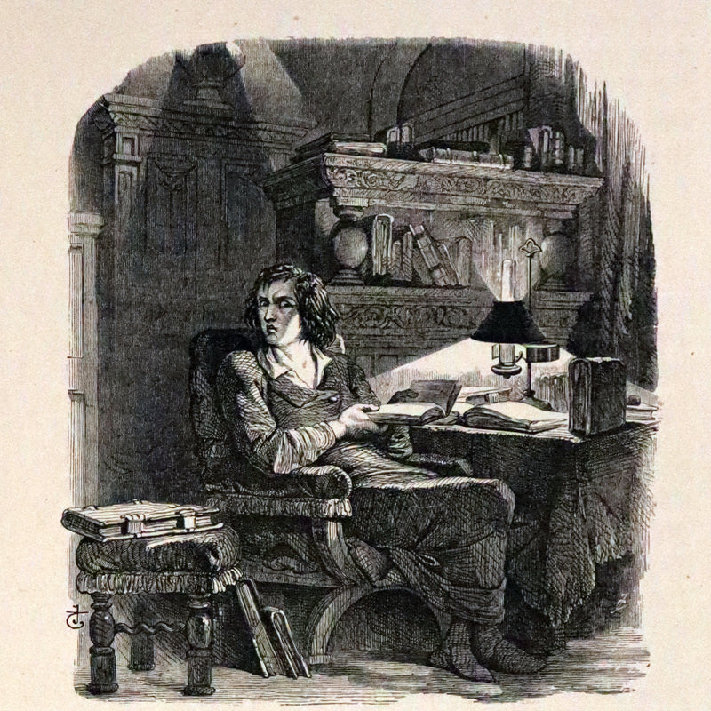 1867 Scarce Victorian Book - The Poetical Works of Edgar Allan Poe. Illustrated Edition.