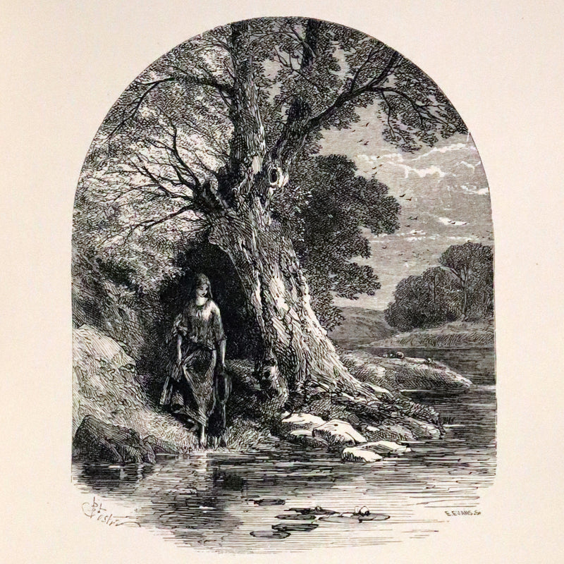 1867 Scarce Victorian Book - The Poetical Works of Edgar Allan Poe. Illustrated Edition.