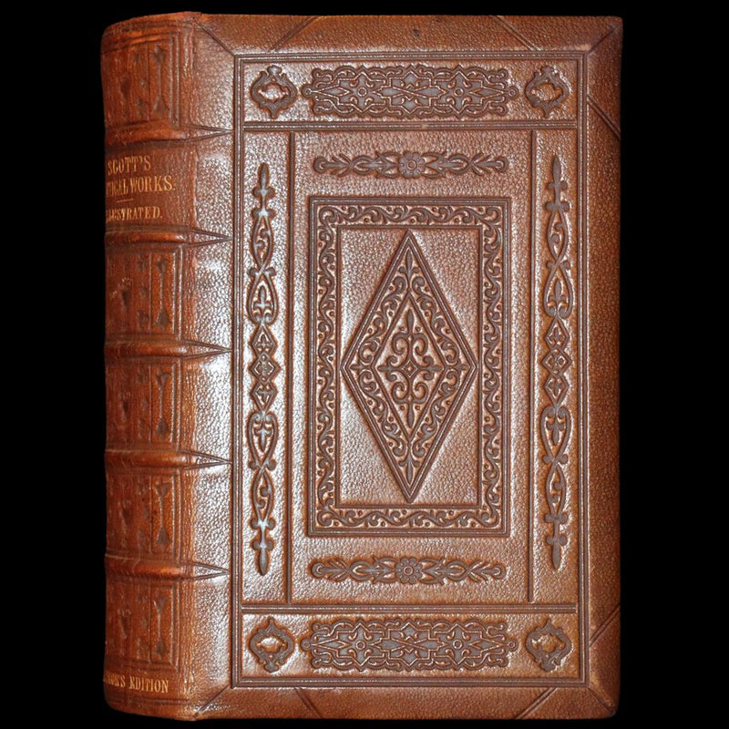 1853 Rare Book ~ Lady of the Lake and Poetical Works by Sir Walter Scott, Illustrated by Birket Foster and John Gilbert.