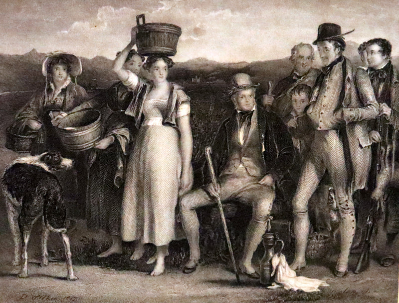 1853 Rare Book ~ Lady of the Lake and Poetical Works by Sir Walter Scott, Illustrated by Birket Foster and John Gilbert.