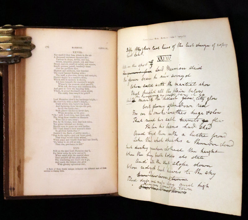 1853 Rare Book ~ Lady of the Lake and Poetical Works by Sir Walter Scott, Illustrated by Birket Foster and John Gilbert.