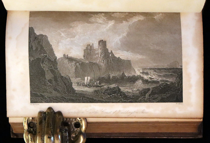 1853 Rare Book ~ Lady of the Lake and Poetical Works by Sir Walter Scott, Illustrated by Birket Foster and John Gilbert.