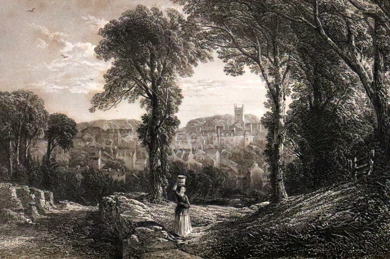 1853 Rare Book ~ Lady of the Lake and Poetical Works by Sir Walter Scott, Illustrated by Birket Foster and John Gilbert.