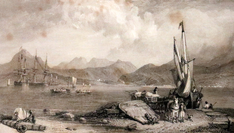 1853 Rare Book ~ Lady of the Lake and Poetical Works by Sir Walter Scott, Illustrated by Birket Foster and John Gilbert.