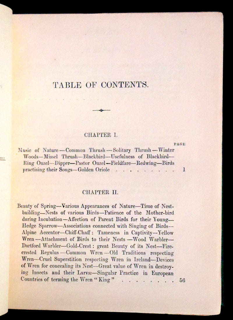 1857 Scarce Ornithology Book ~ Our Native Songsters with 72 colored plates by Anne Pratt.