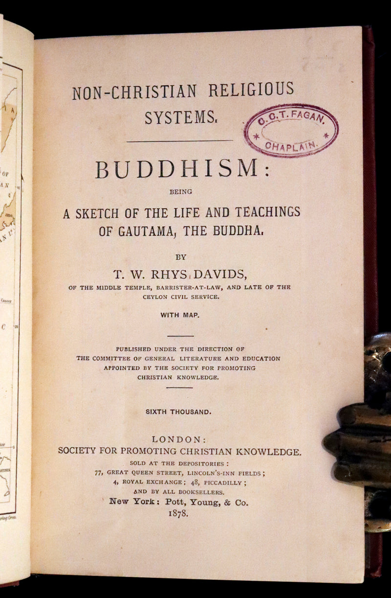 1878 Rare Book - Buddhism; Being a Sketch of the Life and Teachings of Gautama, the Buddha.