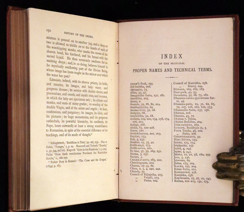 1878 Rare Book - Buddhism; Being a Sketch of the Life and Teachings of Gautama, the Buddha.