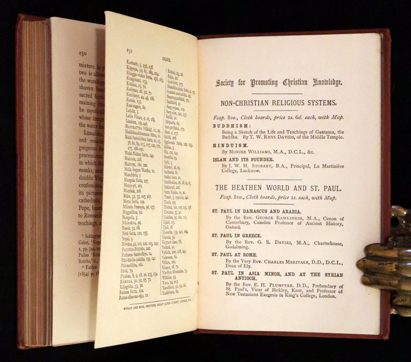 1878 Rare Book - Buddhism; Being a Sketch of the Life and Teachings of Gautama, the Buddha.