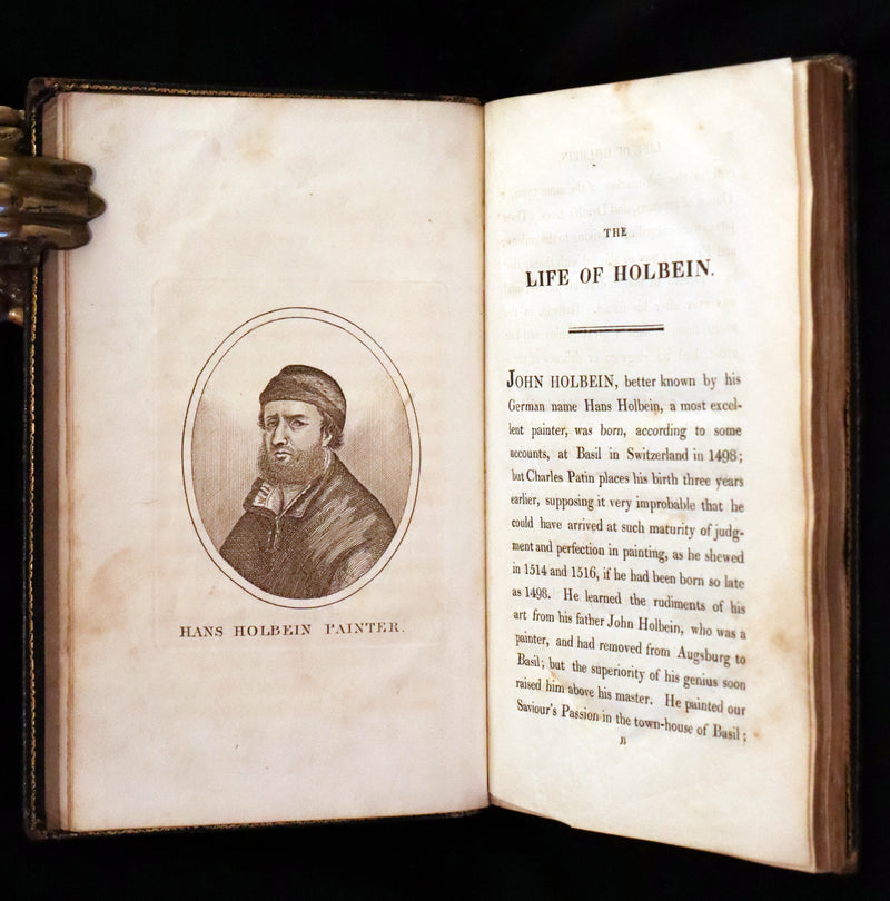 1816 Scarce Book -The Dance of Death, Danse Macabre by Hans Holbein, Color illustrated.