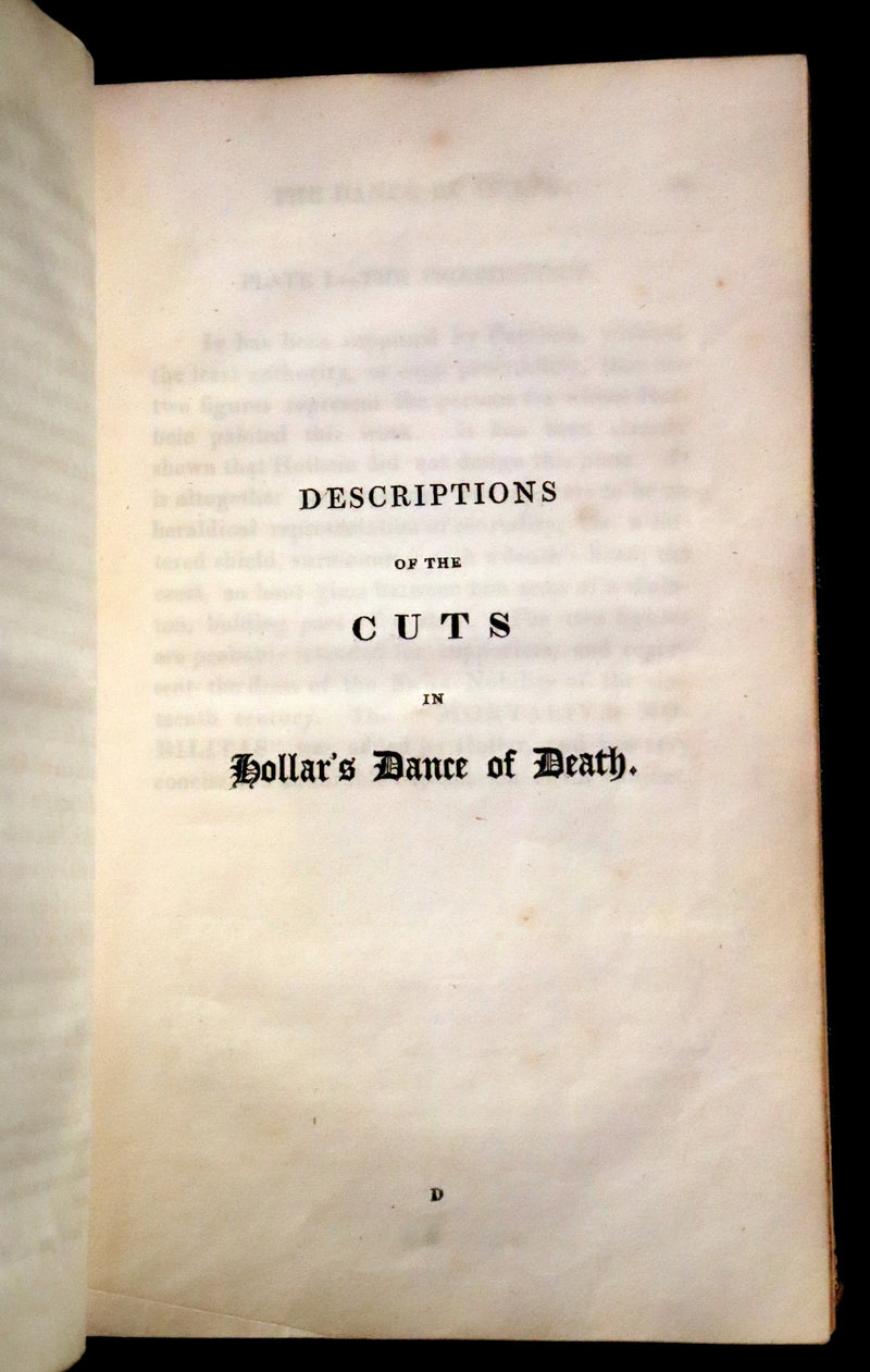 1816 Scarce Book -The Dance of Death, Danse Macabre by Hans Holbein, Color illustrated.