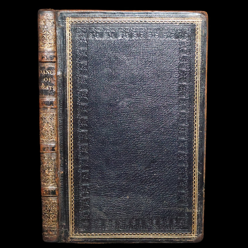 1816 Scarce Book -The Dance of Death, Danse Macabre by Hans Holbein, Color illustrated.