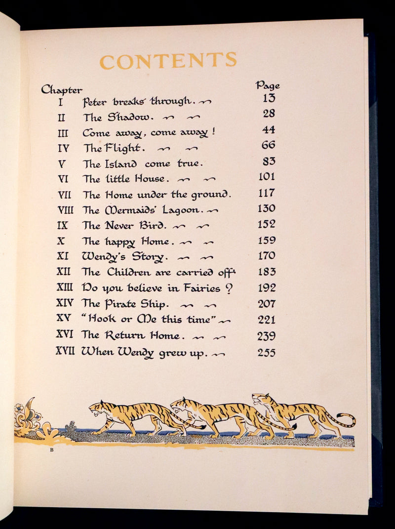 1931 Nice First Illustrated Edition by Gwynedd Hudson - Peter Pan & Wendy.