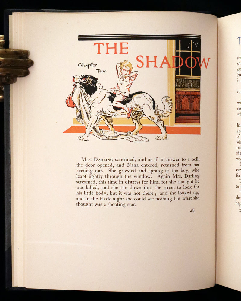 1931 Nice First Illustrated Edition by Gwynedd Hudson - Peter Pan & Wendy.