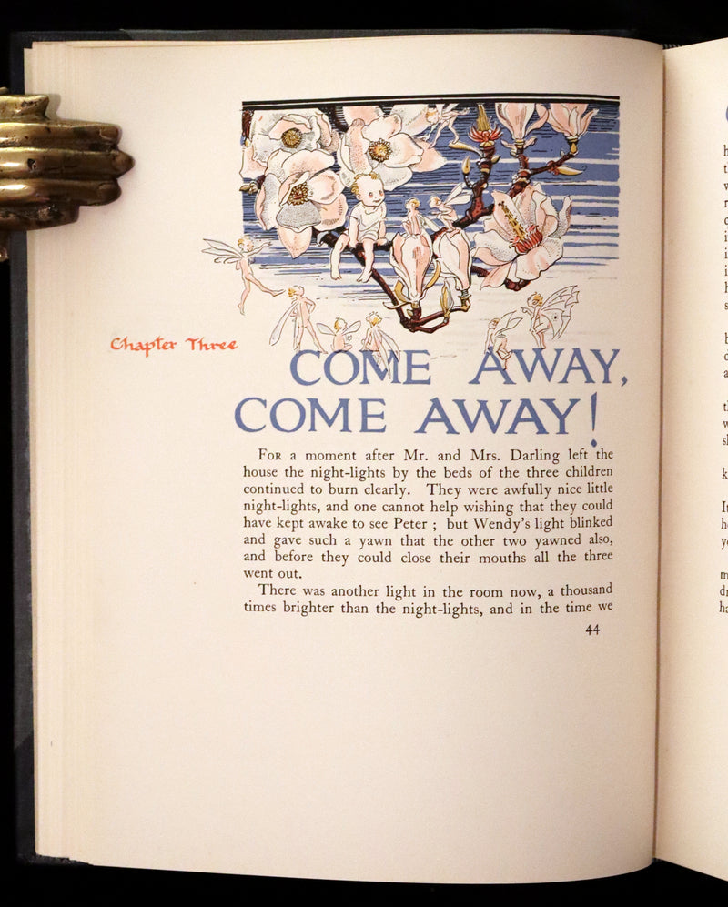 1931 Nice First Illustrated Edition by Gwynedd Hudson - Peter Pan & Wendy.