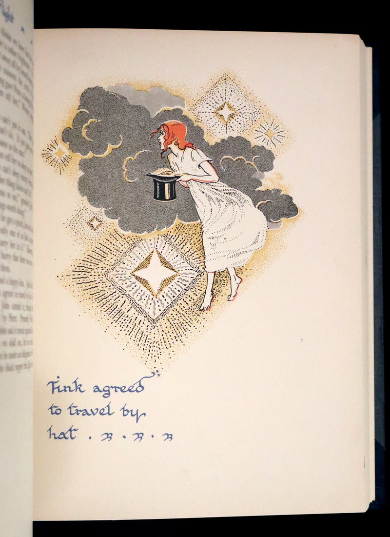 1931 Nice First Illustrated Edition by Gwynedd Hudson - Peter Pan & Wendy.