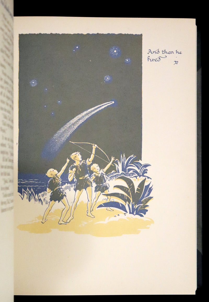 1931 Nice First Illustrated Edition by Gwynedd Hudson - Peter Pan & Wendy.