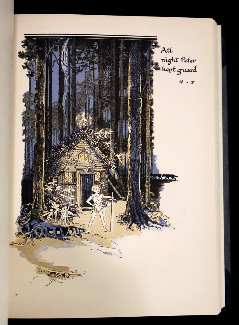 1931 Nice First Illustrated Edition by Gwynedd Hudson - Peter Pan & Wendy.