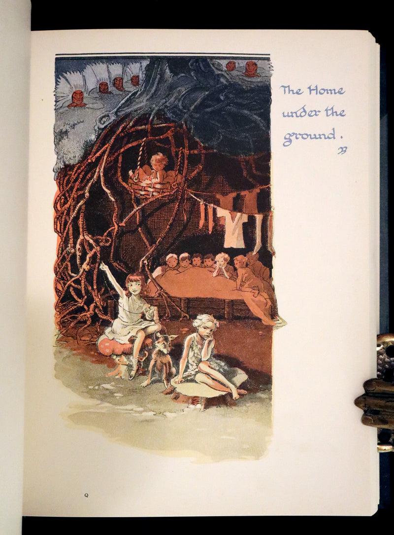1931 Nice First Illustrated Edition by Gwynedd Hudson - Peter Pan & Wendy.
