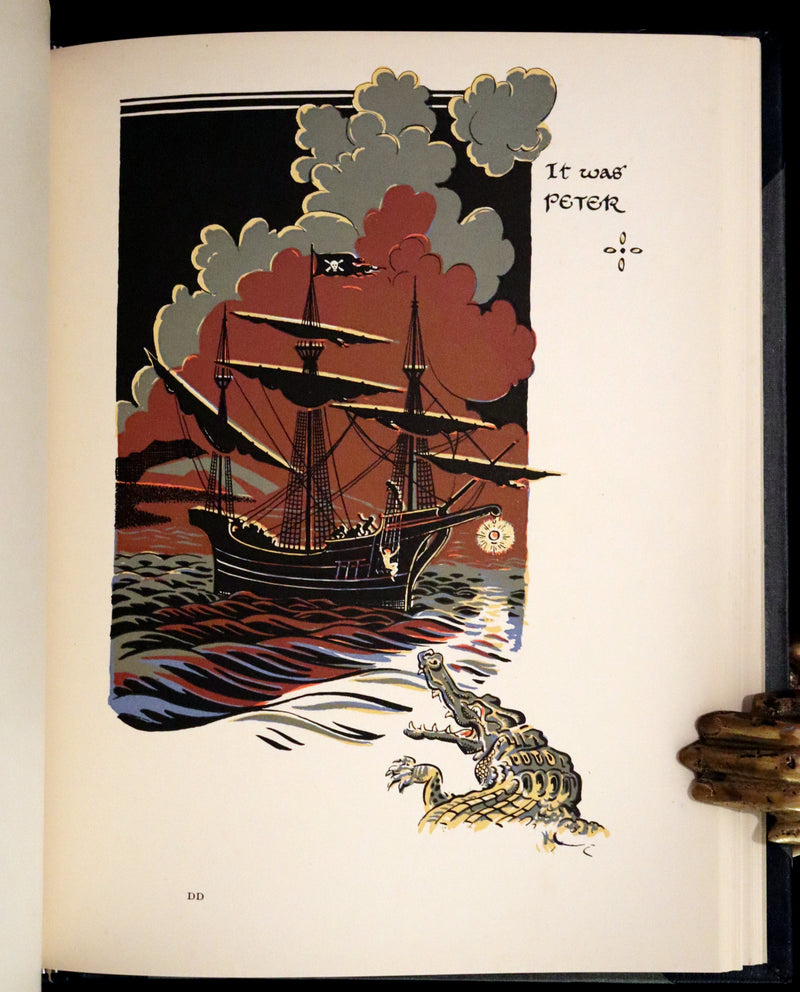 1931 Nice First Illustrated Edition by Gwynedd Hudson - Peter Pan & Wendy.