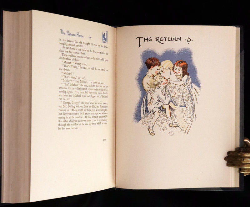 1931 Nice First Illustrated Edition by Gwynedd Hudson - Peter Pan & Wendy.