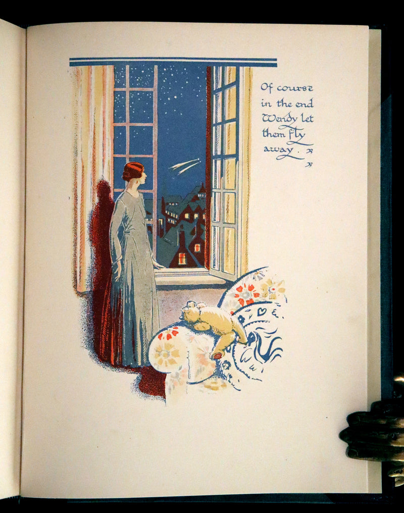 1931 Nice First Illustrated Edition by Gwynedd Hudson - Peter Pan & Wendy.