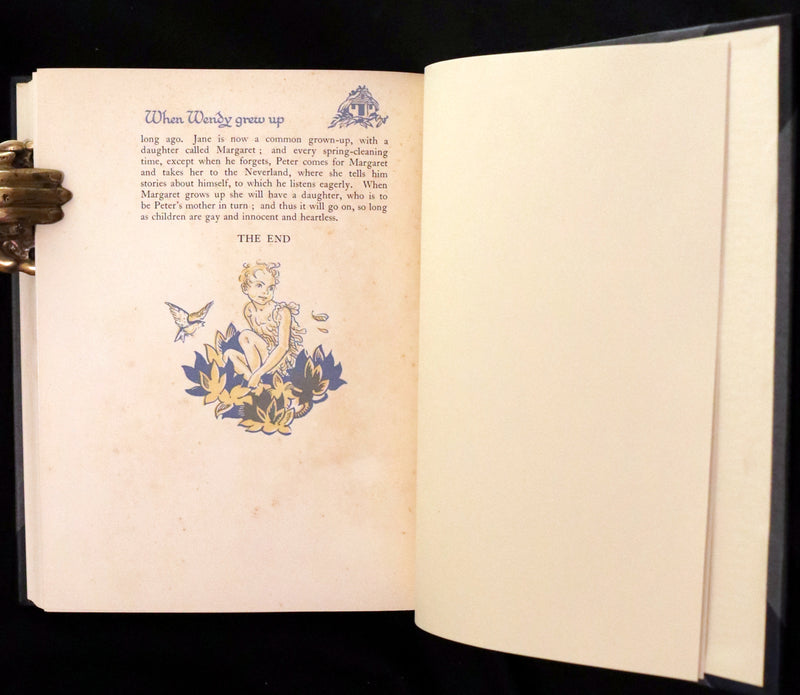 1931 Nice First Illustrated Edition by Gwynedd Hudson - Peter Pan & Wendy.