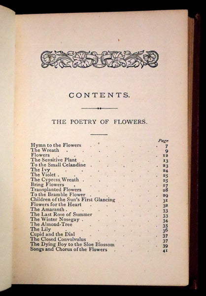 1877 Scarce Floriography Book ~ The Language and Poetry of Flowers, Illustrated.
