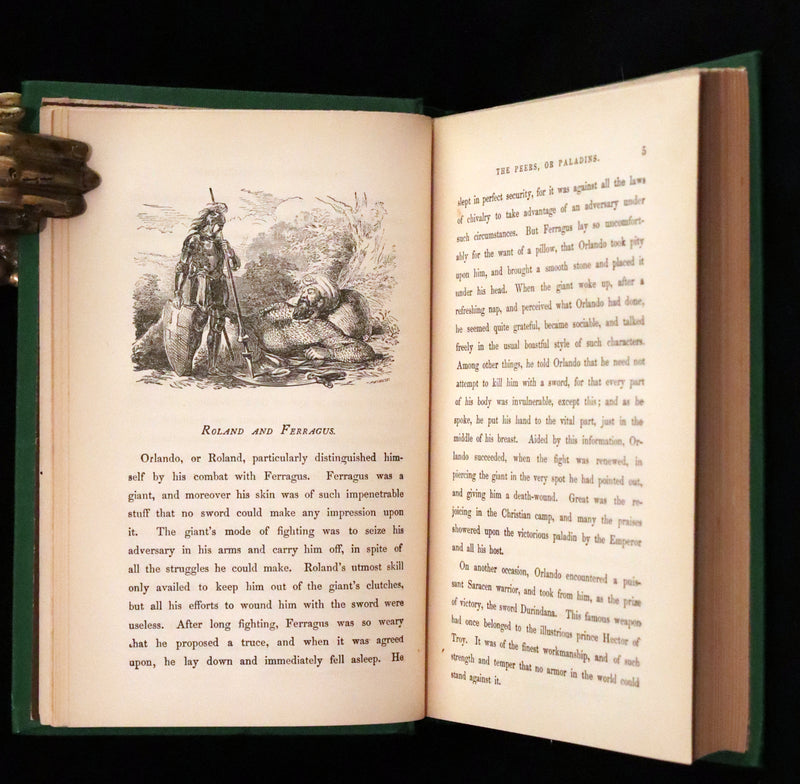 1872 Rare First Edition - Legends of Charlemagne or Romance of the Middle Ages by Thomas Bulfinch.