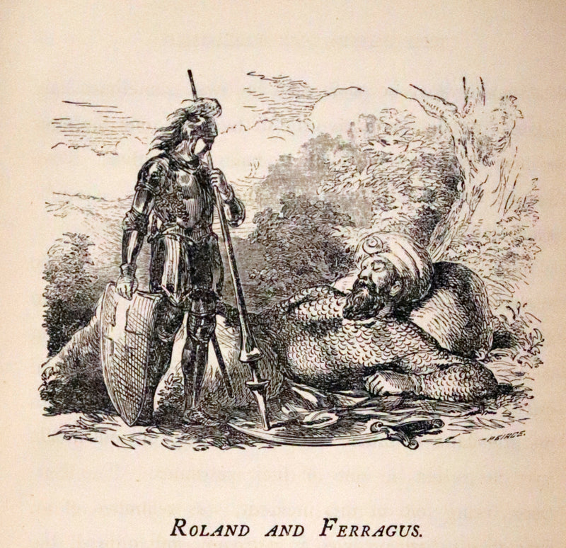 1872 Rare First Edition - Legends of Charlemagne or Romance of the Middle Ages by Thomas Bulfinch.