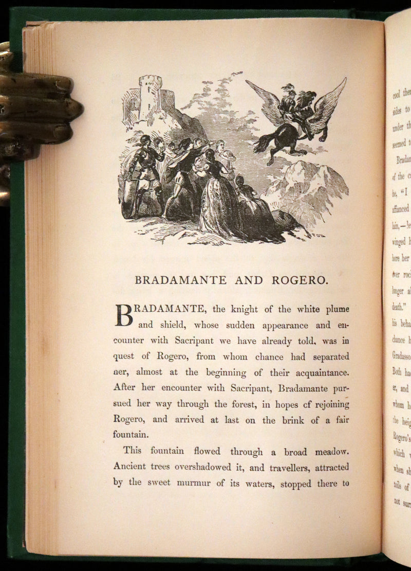 1872 Rare First Edition - Legends of Charlemagne or Romance of the Middle Ages by Thomas Bulfinch.