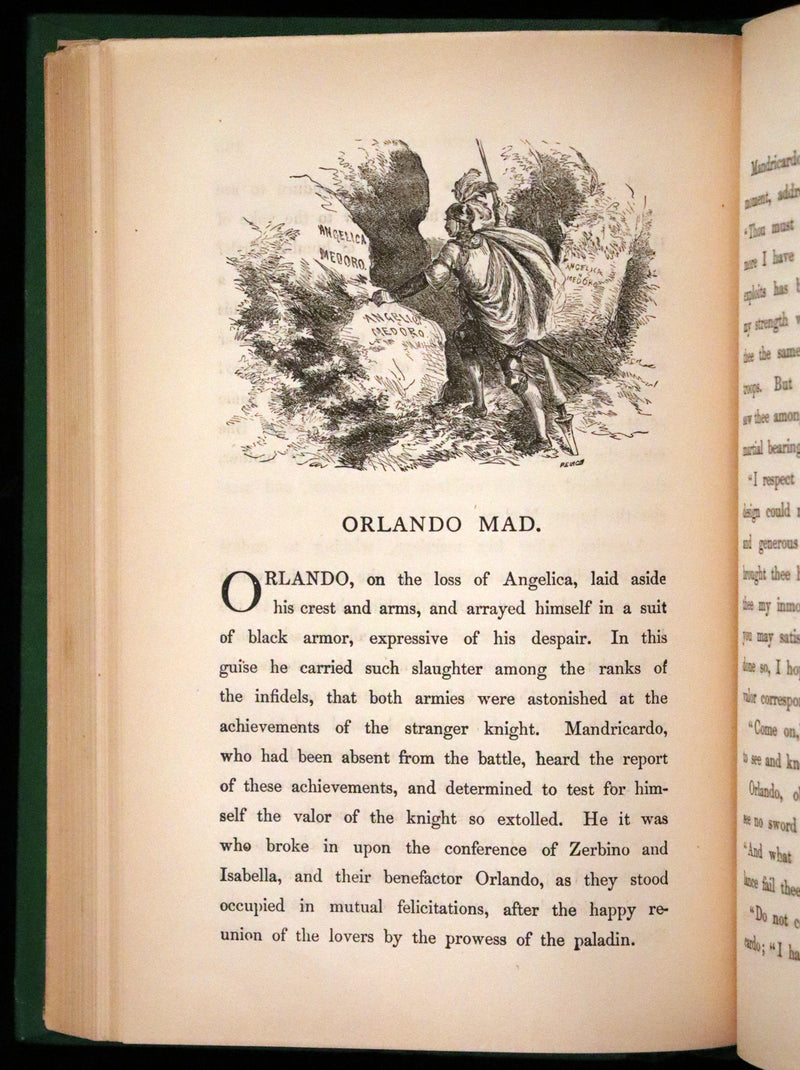 1872 Rare First Edition - Legends of Charlemagne or Romance of the Middle Ages by Thomas Bulfinch.