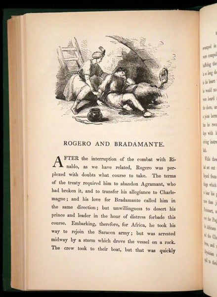 1872 Rare First Edition - Legends of Charlemagne or Romance of the Middle Ages by Thomas Bulfinch.