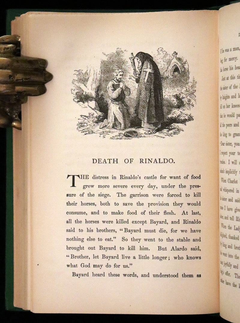 1872 Rare First Edition - Legends of Charlemagne or Romance of the Middle Ages by Thomas Bulfinch.