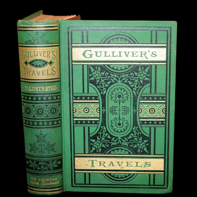 1880 Rare Book - Gulliver's Travels Into Several Remote Nations of the World. Illustrated.