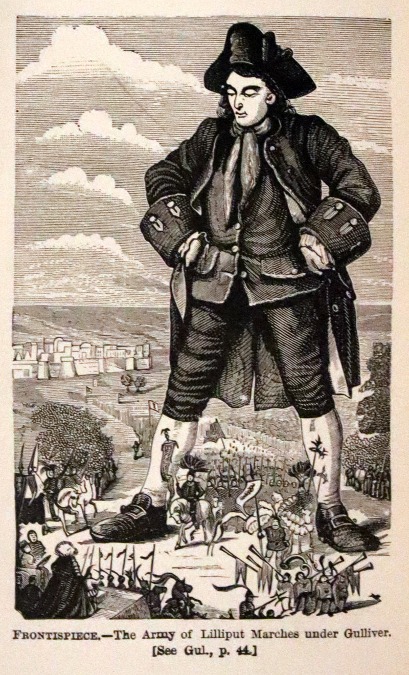 1880 Rare Book - Gulliver's Travels Into Several Remote Nations of the World. Illustrated.