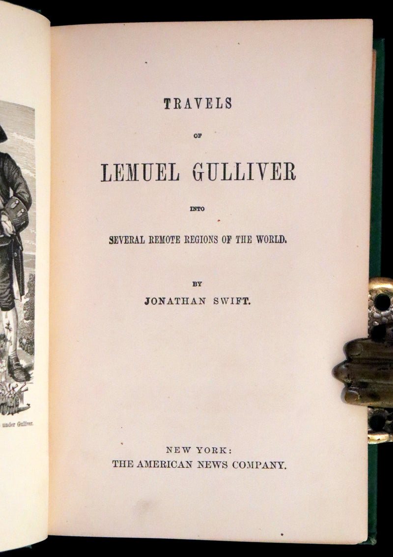 1880 Rare Book - Gulliver's Travels Into Several Remote Nations of the World. Illustrated.