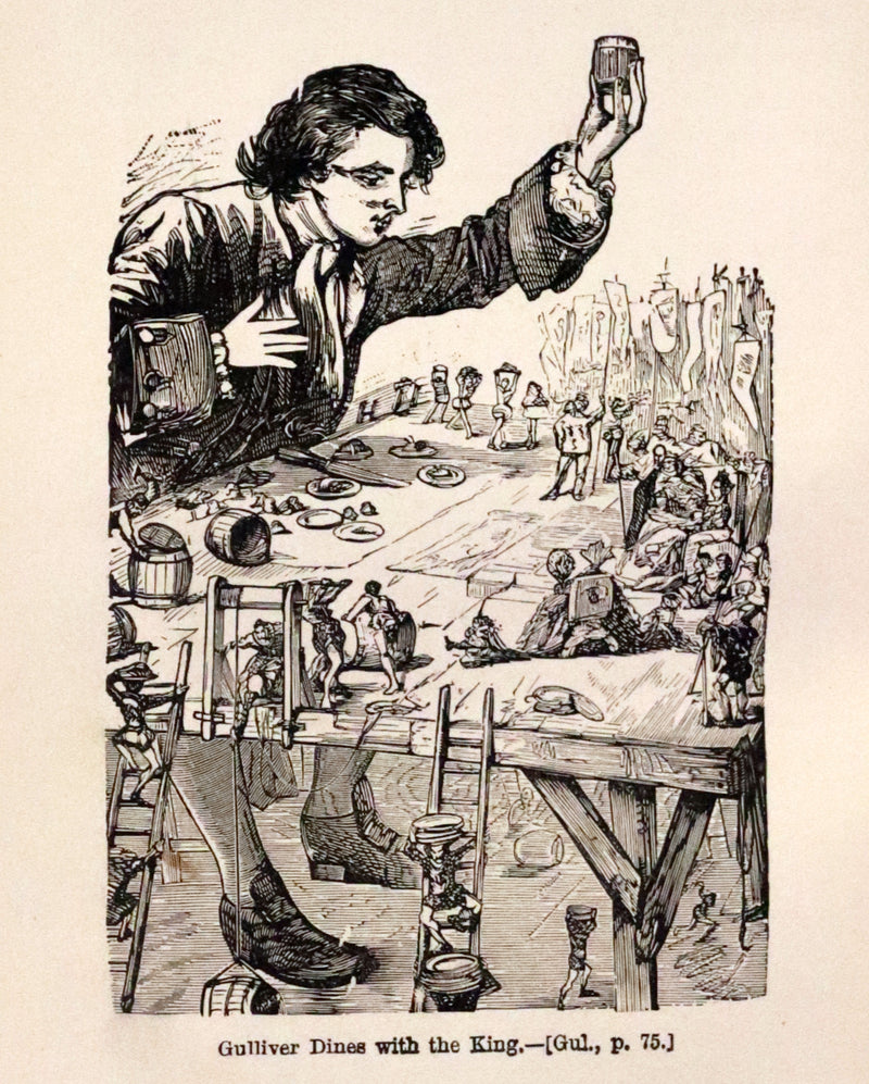 1880 Rare Book - Gulliver's Travels Into Several Remote Nations of the World. Illustrated.