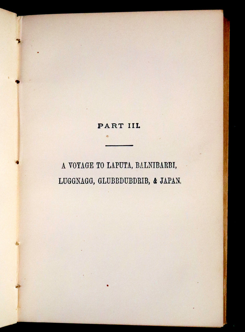 1880 Rare Book - Gulliver's Travels Into Several Remote Nations of the World. Illustrated.