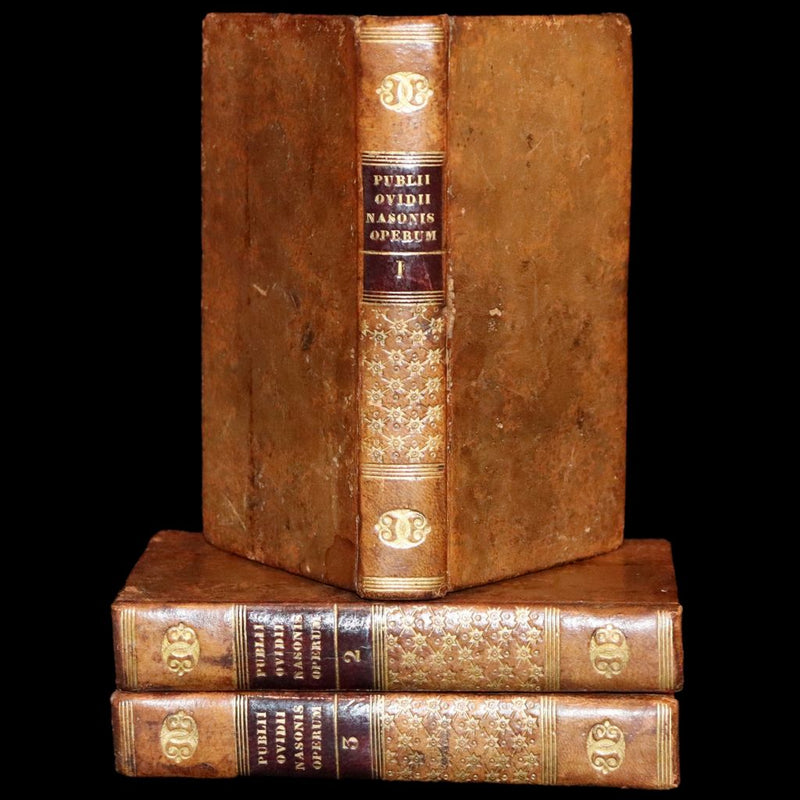 1664 Rare Latin Book set - Ovid's Works - Publii Ovidii Nasonis Operum.